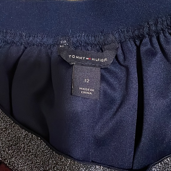 Tommy Hilfiger Red, White, Blue Plaid Mesh Skirt - Picture 2 of 4